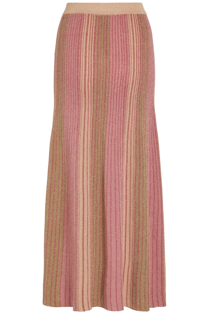 VIMELVINA GLITTER KNIT ANKLE SKIRT 14105866 AURORA RED/MULTI COLO